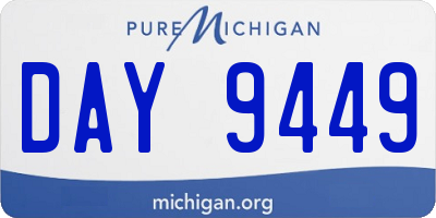 MI license plate DAY9449