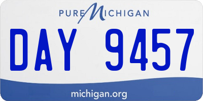 MI license plate DAY9457