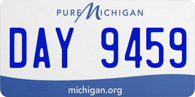 MI license plate DAY9459