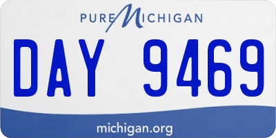 MI license plate DAY9469