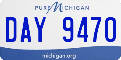 MI license plate DAY9470