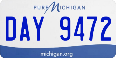MI license plate DAY9472