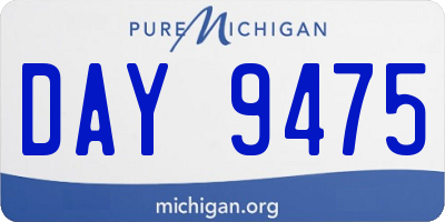 MI license plate DAY9475