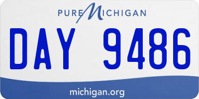 MI license plate DAY9486