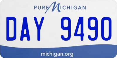 MI license plate DAY9490