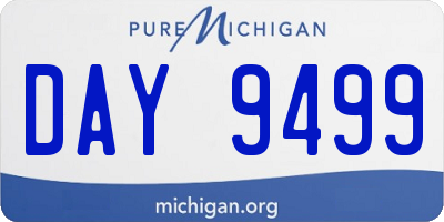 MI license plate DAY9499
