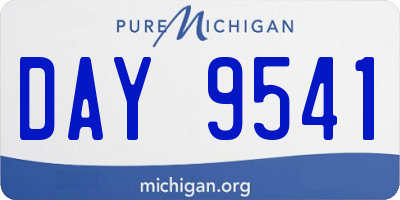 MI license plate DAY9541