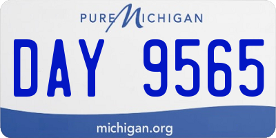 MI license plate DAY9565