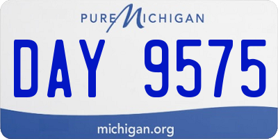 MI license plate DAY9575