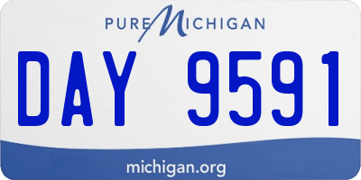 MI license plate DAY9591