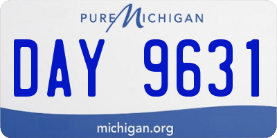 MI license plate DAY9631