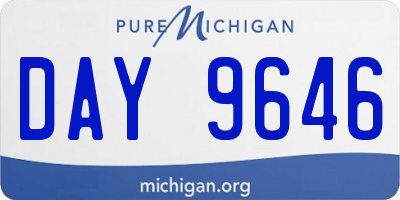 MI license plate DAY9646