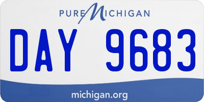 MI license plate DAY9683