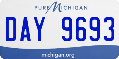 MI license plate DAY9693