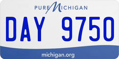 MI license plate DAY9750