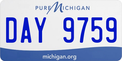 MI license plate DAY9759