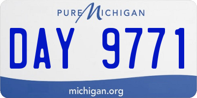 MI license plate DAY9771
