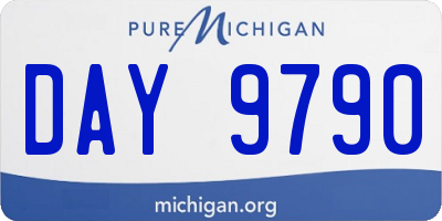 MI license plate DAY9790