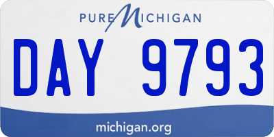 MI license plate DAY9793