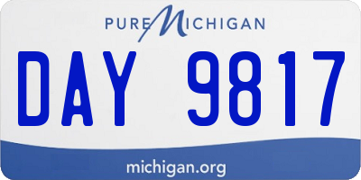MI license plate DAY9817