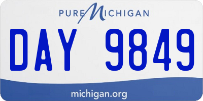 MI license plate DAY9849