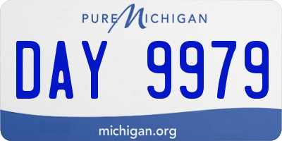 MI license plate DAY9979