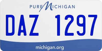 MI license plate DAZ1297