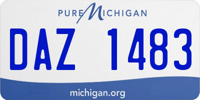 MI license plate DAZ1483