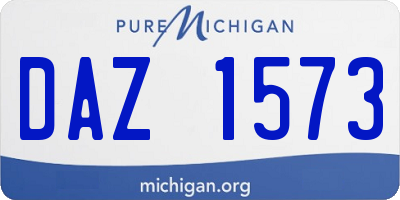 MI license plate DAZ1573