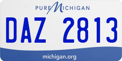 MI license plate DAZ2813