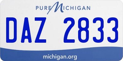 MI license plate DAZ2833