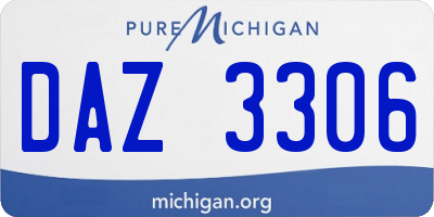 MI license plate DAZ3306
