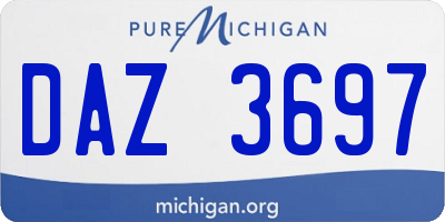 MI license plate DAZ3697