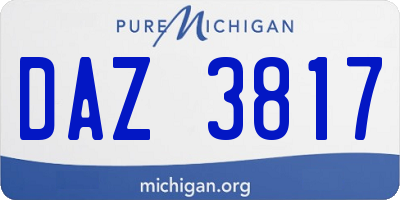 MI license plate DAZ3817