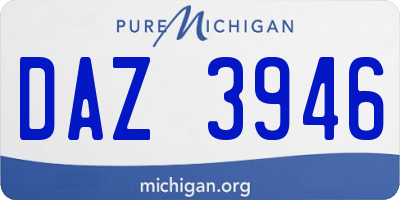 MI license plate DAZ3946