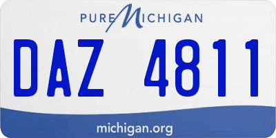 MI license plate DAZ4811