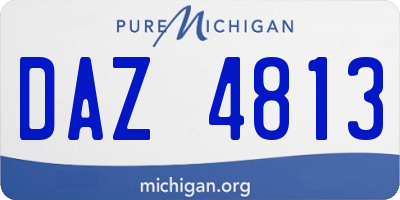 MI license plate DAZ4813