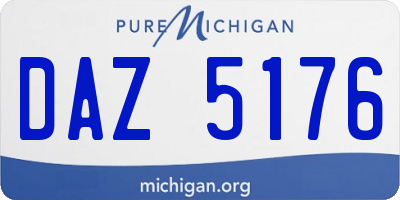 MI license plate DAZ5176
