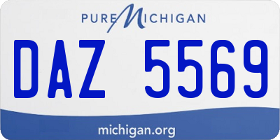 MI license plate DAZ5569