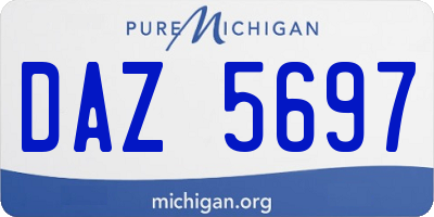 MI license plate DAZ5697