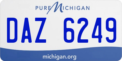 MI license plate DAZ6249