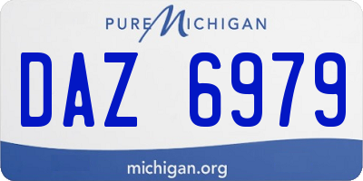 MI license plate DAZ6979