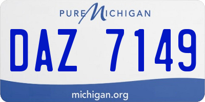MI license plate DAZ7149