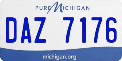 MI license plate DAZ7176