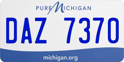 MI license plate DAZ7370