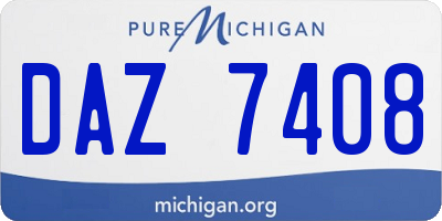 MI license plate DAZ7408
