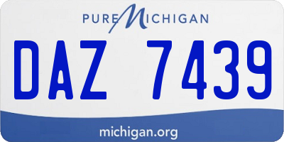 MI license plate DAZ7439