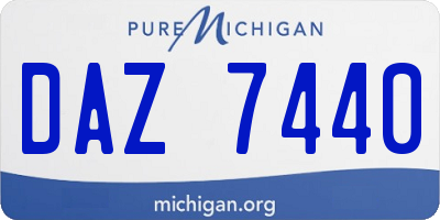MI license plate DAZ7440