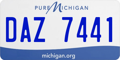 MI license plate DAZ7441
