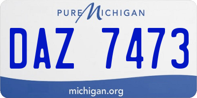 MI license plate DAZ7473